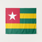 Togo vlag wandkleed (Voorkant (horizontaal))