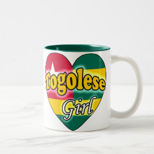 Togolese Girl Tweekleurige Koffiemok