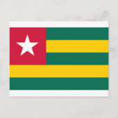 Togolese vlag, vlag van Togo Briefkaart (Voorkant)
