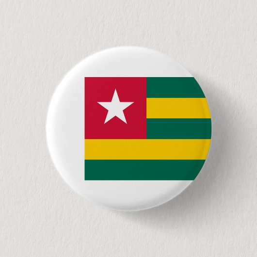 Togolese vlag, vlag van Togo Ronde Button 3,2 Cm (Voorkant)