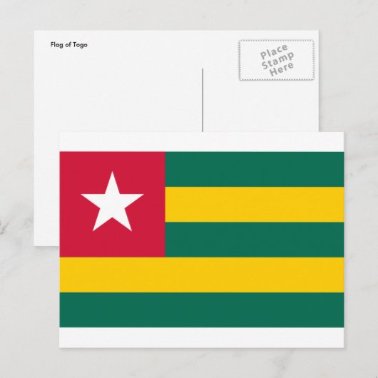 togolvlag briefkaart (Voorkant / Achterkant)