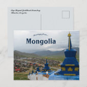 Togs Boyant Javklhant klooster Uliastai Mongolië Briefkaart (Voorkant / Achterkant)
