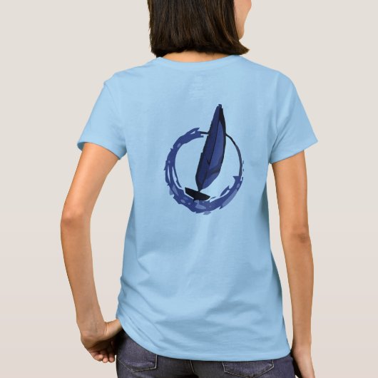 Tohidu Women's Sailboat Racing T-shirt (Achterkant)