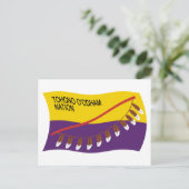 Tohono O'odham Nation Flag Briefkaart (Staand voorkant)