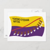 Tohono O'odham Nation Flag Briefkaart (Voorkant / Achterkant)