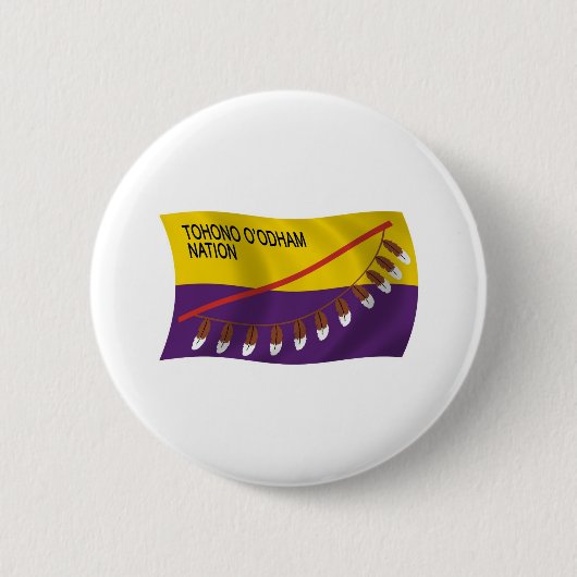 Tohono O'odham Nation Flag Button (Voorkant)