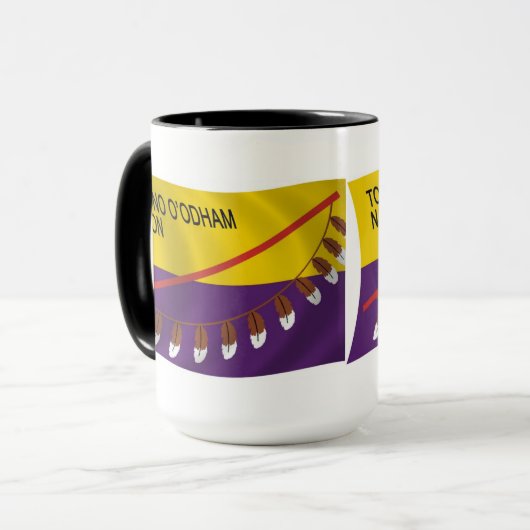 Tohono O'odham Nation Flag Mok (Voorkant links)