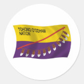 Tohono O'odham Nation Flag Sticker (Voorkant)
