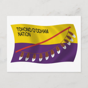 Tohono O'odham Nation Vlag Ansichtkaart Briefkaart