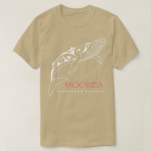 Tohora Moorea Tribal Tattoo Humpback Whale Design T-shirt (Design voorkant)