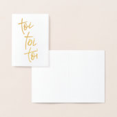 Toi toi toi openingsavond castmate kaart (Display)