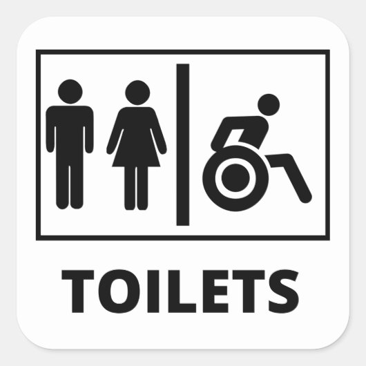 Toilat Large Square Stickers (Voorkant)