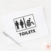 Toilat Large Square Stickers (Envelop)