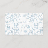 Toile Baby shower Custom Informatiekaartje (Achterkant)