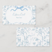 Toile Baby shower Custom Informatiekaartje (Voorkant / Achterkant)