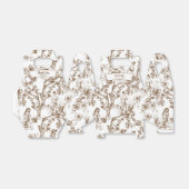 Toile Baby shower Favor Box Bedankdoosjes (Uitgevouwen)