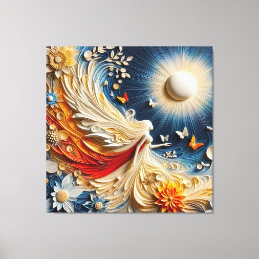 Toile Beau Time, goed humeur ☀️ Canvas Afdruk (Voorkant)