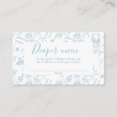 Toile Beer Baby shower Jongen Luier Raffle Kaart (Voorkant)