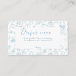 Toile Beer Baby shower Jongen Luier Raffle Kaart