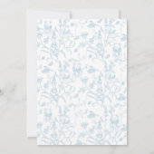 Toile Beer Baby shower Jongensuitnodiging Kaart (Achterkant)