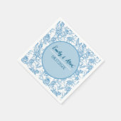 Toile bird and floral Custom Name Baby shower I Do Servet (Hoek)