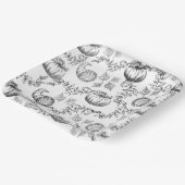 Toile Black Pumpkin 9 in. Bord Square Paper (Gebogen)