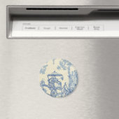 Toile - blauw en wit magneet (Insitu (Vaatwasser))