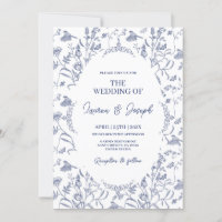Toile Blue bruiloft