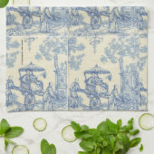 Toile - Blue Tea Towel Theedoek (Gevouwen)