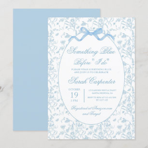 Toile Blue Vrijgezellenfeest Kaart
