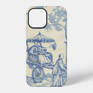 Toile - Blue & White Hoesje-Mate iPhone Case Case 12 Hoesje