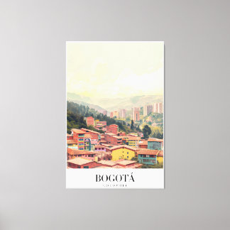 Toile Bogota Colombia Vintage Canvas Afdruk