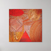 Toile Bois - geometrische gestructureerde vormen Canvas Afdruk (Voorkant)