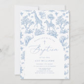 Toile Boy Doop Safari Chinoiserie Kaart (Voorkant)