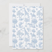 Toile Boy Doop Safari Chinoiserie Kaart (Achterkant)