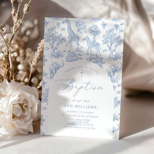 Toile Boy Doop Safari Chinoiserie Kaart