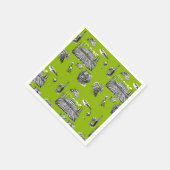 Toile & Calligraphy Editable Wedding Servet (Hoek)