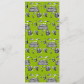 Toile & Calligraphy Huwelijksmenu Menu (Achterkant)