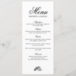 Toile & Calligraphy Huwelijksmenu Menu