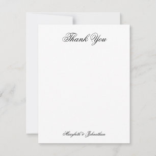 Toile & Calligraphy Wedding Flat Bedankt voor je k