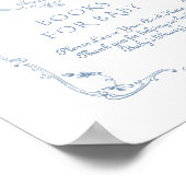 Toile  Chinoiserie Boeken voor baby Poster (Hoek)