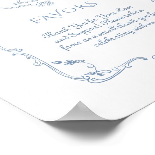 Toile  Chinoiserie geeft de voorkeur aan baby show Poster (Hoek)