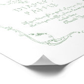 Toile  Chinoiserie Luierloterij Poster (Hoek)