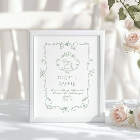 Toile  Chinoiserie Luierloterij Poster