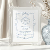 Toile Chinoiserie Pacifier Hunt spel Poster