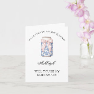 Toile Coquette Soda word jij mijn bruidsmeisje Kaa Kaart
