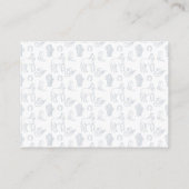 Toile Cowboy Baby shower Display douche Informatiekaartje (Achterkant)