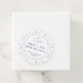 Toile Cowboy POP IT! Baby Shower Bedankjes Labels (In situ)