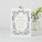 Toile De Joey Bloemenboog Baby shower Kaart (Staand voorkant)