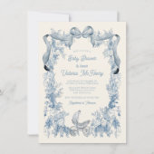Toile De Joey Bloemenboog Baby shower Kaart (Voorkant)